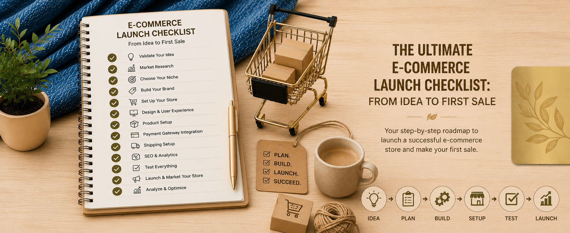 The Ultimate E-commerce Launch Checklist: From Idea to First Sale